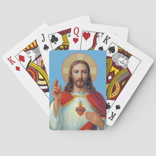 Baralho Sagrado Coração de Jesus (Verso)