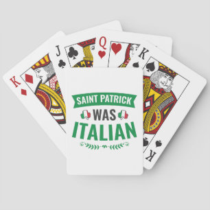 Baralho Saint Patrick Era Dia de São Patrício Italiano