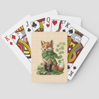 Baralho Saint-Patrick - Renard chanceux et mignon