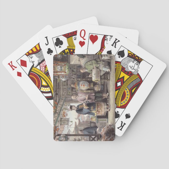 Baralho Sala de exposições de um comerciante da lanterna (Verso)