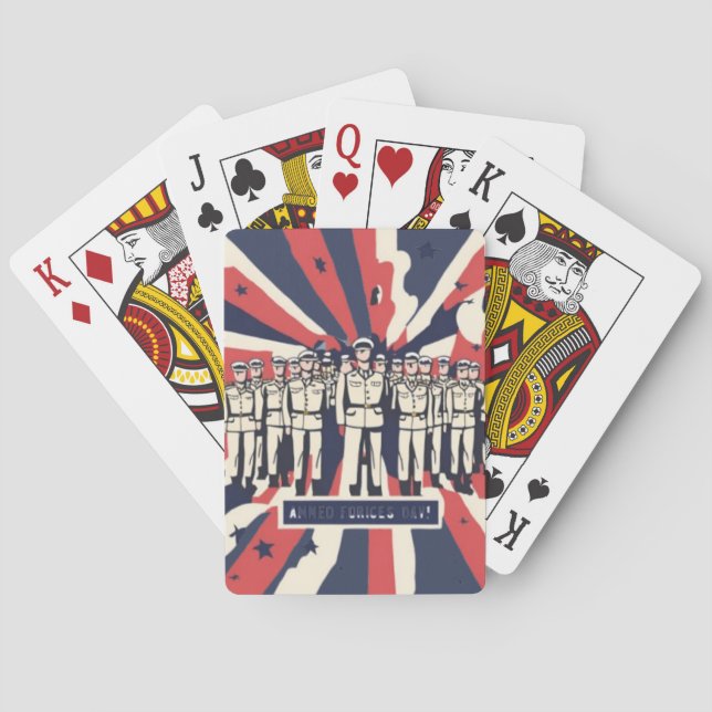 Baralho "Salute ao Serviço: Feliz Dia das Forças Armadas"T (Verso)