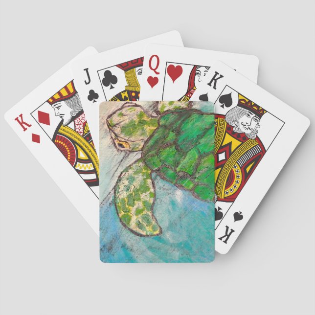 Baralho Salvar a tartaruga de mar (Verso)