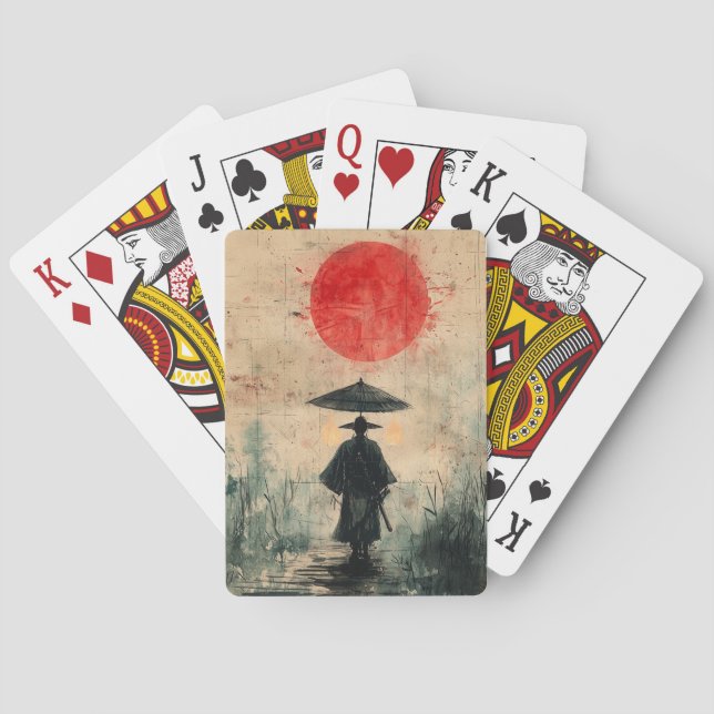 Baralho Samurai Silencioso Floresta Carmesim (2) (Verso)