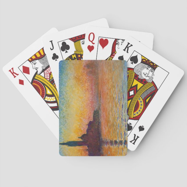 Baralho San Giorgio Maggiore em Dusk (por Claude Monet) (Verso)