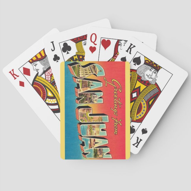 Baralho San Juan Puerto Rico Playing Cards (Verso)