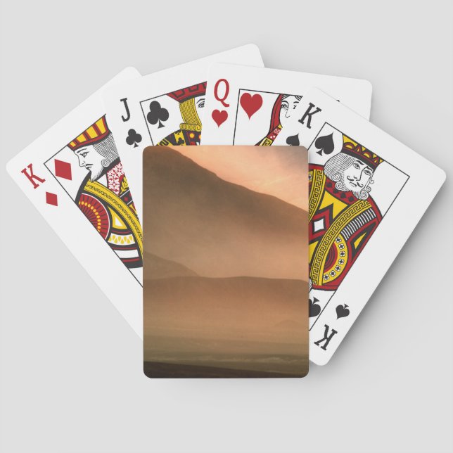 Baralho Sandstorm em Mesquite Sand Dunes, Sunset (Verso)