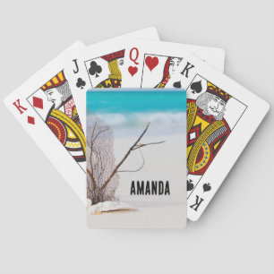 Baralho Sandy Beach com White Seashells