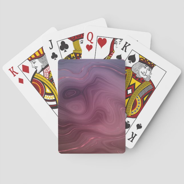 Baralho Sangria Strata | Moody Pink e Purple Luxe Agate (Verso)