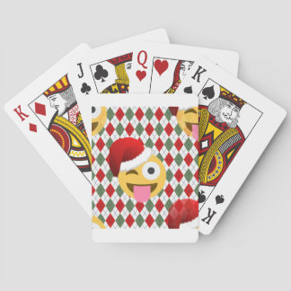 Baralho santa claus piscar os olhos emoji