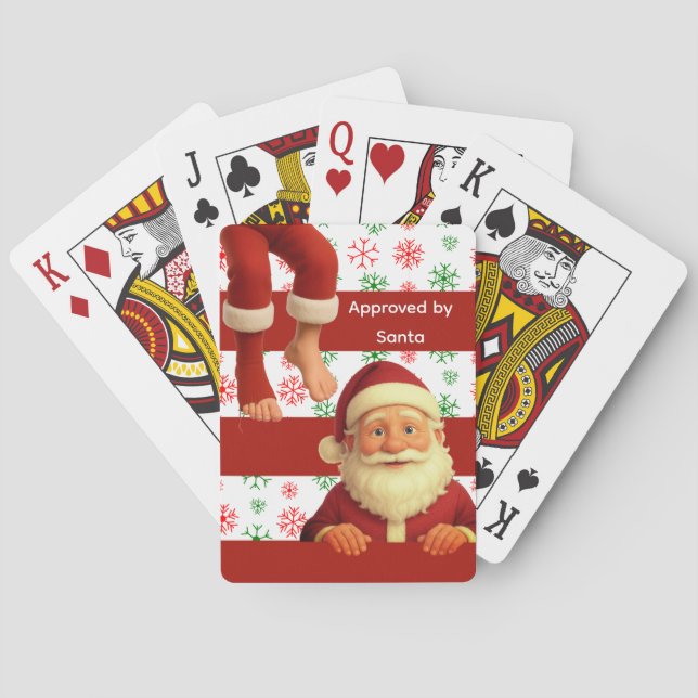 Baralho Santa Face Deck | North Pole Spirits Christmas  (Verso)