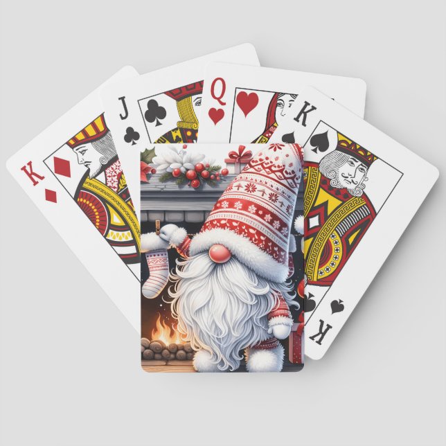 Baralho Santa Gnome Playing Cards (Verso)