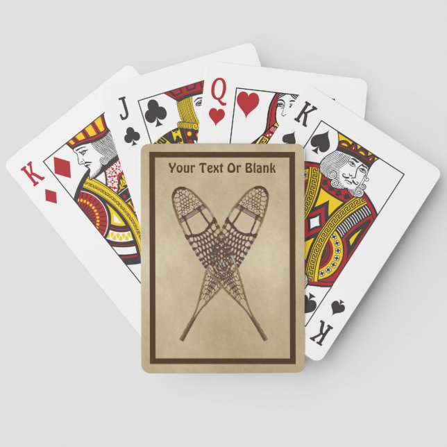 Baralho Sapatos De Neve Em Papel Antigo (Verso)