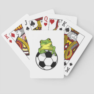 Baralho Sapo com bola de futebol