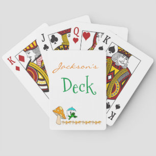 Baralho Sapo de Placa de Reprodução Floral de Cogumelo