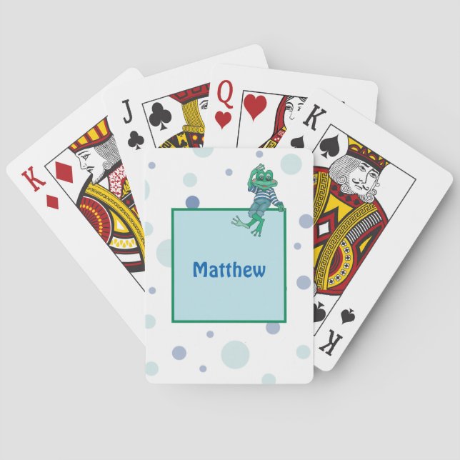 Baralho Sapo em Jeans, Aniversário, Bolinhas (Verso)