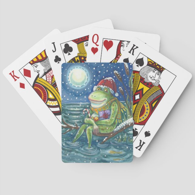 BARALHO SAPO NO REGISTRO, CHRISTMAS DECK DE JOGAR CARTÕES  (Verso)