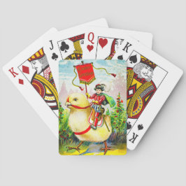 Baralho Saudações à Páscoa Whimsical: Cavaleiro sobre o Pi