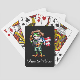 Baralho Saudações de Porto Rico Sapo Coqui Boricua
