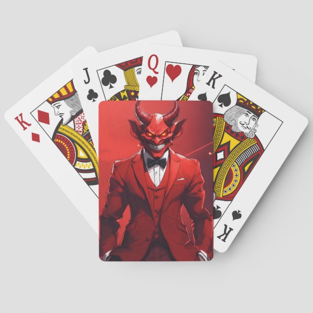 Baralho Saudações Diabólicas: Devilish Design Card" (Verso)