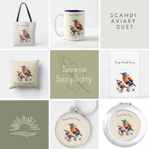Baralho Scandi Aviary Duet, personalizado