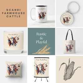 Baralho Scandi Farmhouse Cattle, costume