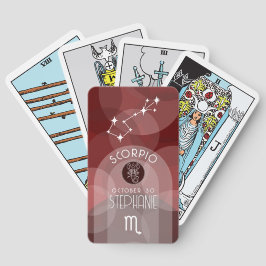 Baralho Scorpio Custom Birthday - Zodiac - Design moderno