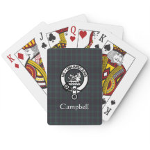 Scottish Campbell Crest Crachá & Tartan