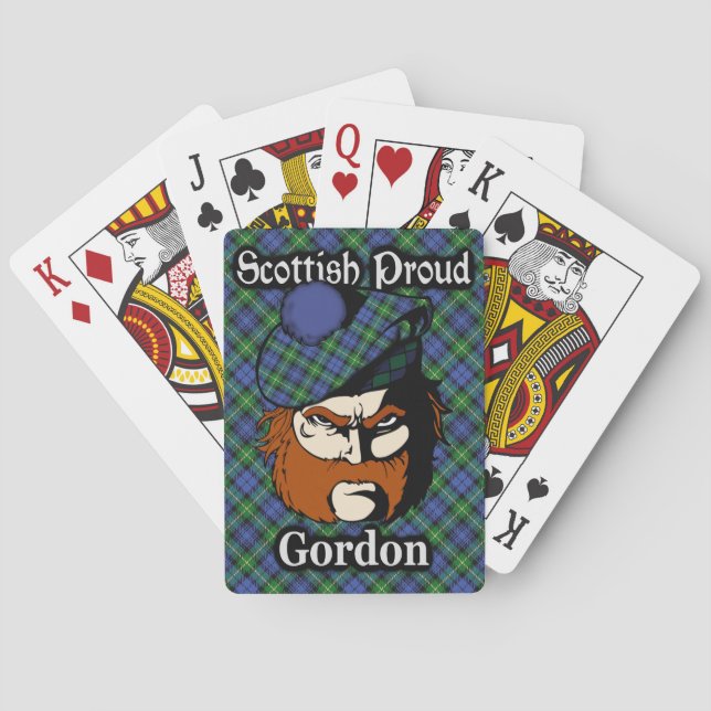 Baralho Scottish Clan Gordon Tartan Deck (Verso)
