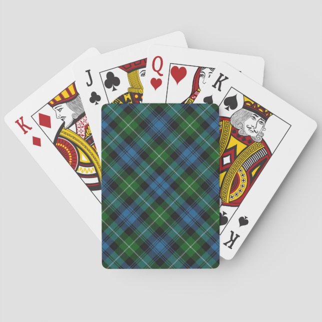 Baralho Scottish Clan Lamont Tartan Deck (Verso)