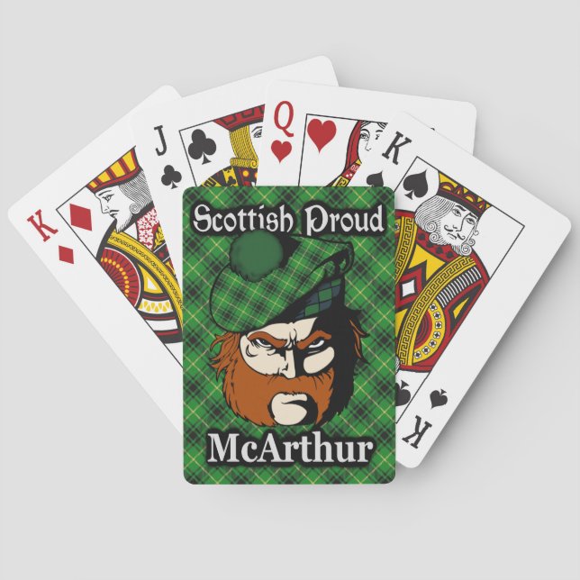 Baralho Scottish Clan McArthur Tartan Deck (Verso)