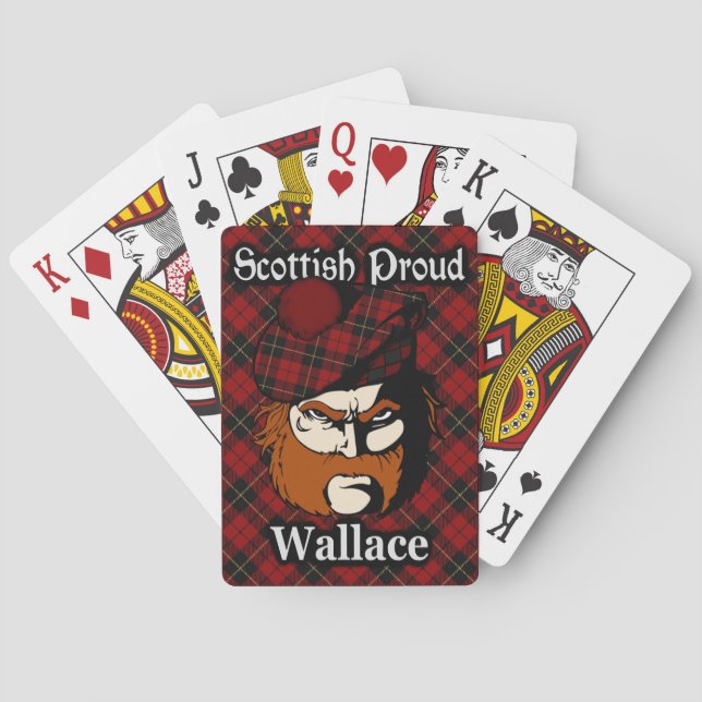 Baralho Scottish Clan Wallace Tartan Deck (Verso)