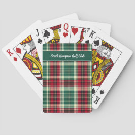 Baralho Scottish Tartan Golf Playing Cards – Personalized