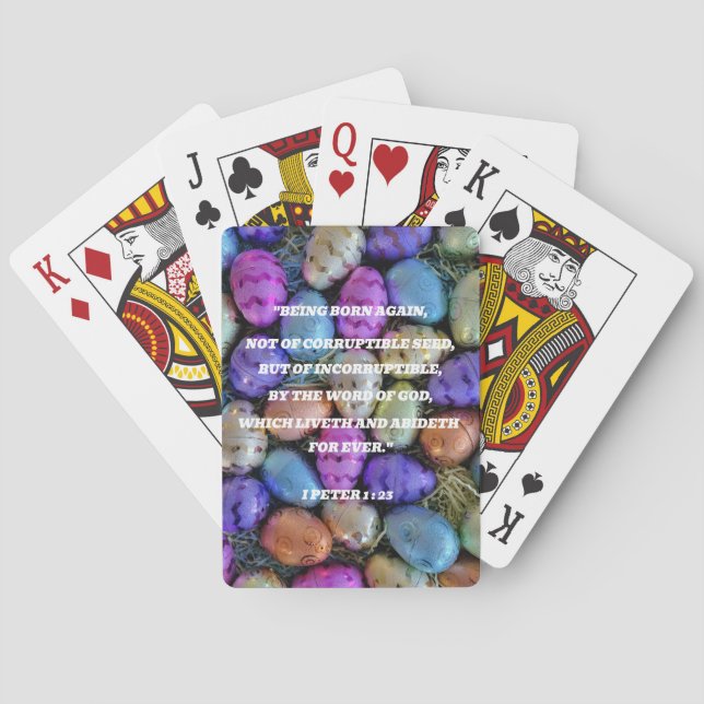 Baralho Scripture for Easter Playing Cards (Verso)