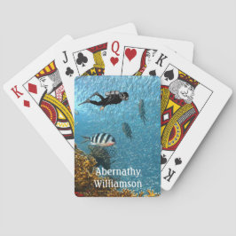 Baralho Scuba Merging debaixo d'água Mergulhe personalize