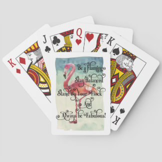 Baralho Seja um Flamingo balanceado