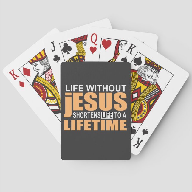 Baralho sem Jesus não há vida eterna (Verso)