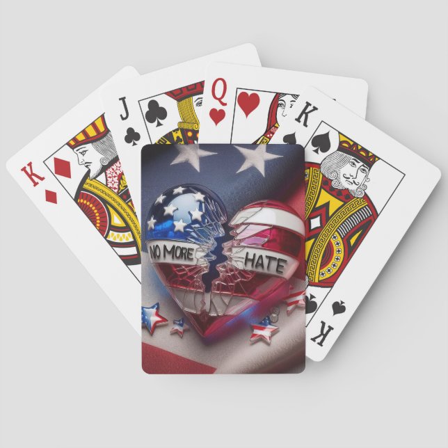 Baralho Sem Mais Ódio, Coração Patriótico Quebrado (Verso)