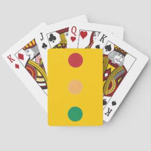 Baralho Semáforo colorido círculos Jogando Cartões