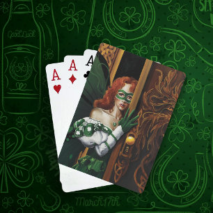 Baralho Senha Secreta da Fada Céltica Verde Mística Irland