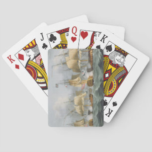 Baralho Senhor Howe na rainha Charlotte, quebrando o ene