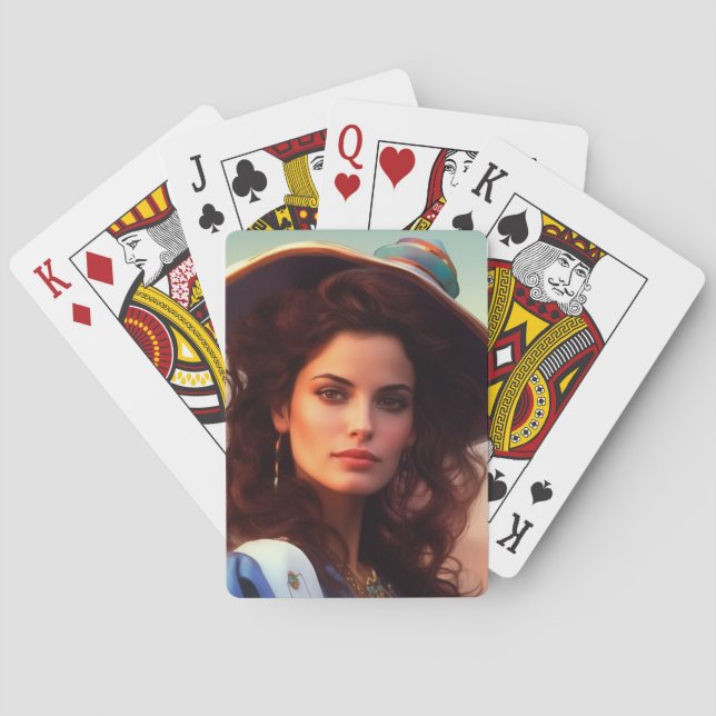 Baralho Senhora bonito (Verso)