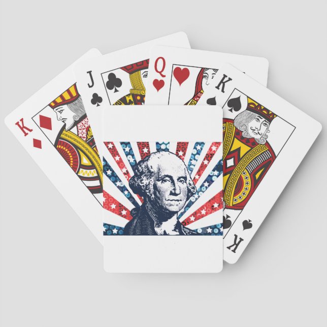Baralho sequin george washington (Verso)