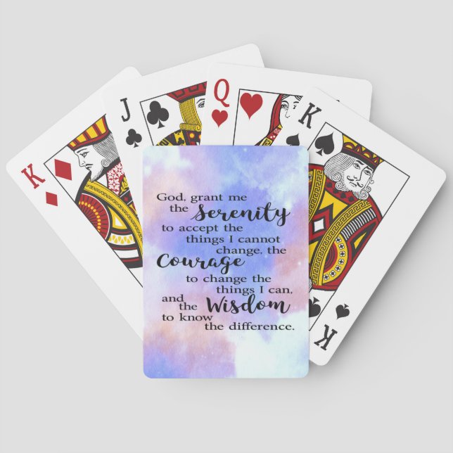Baralho Serenity Prayer Watercolor Cards (Verso)