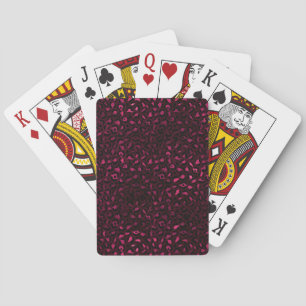Baralho Série Burgundy e Gold Leopard Design 3