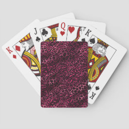 Baralho Série Leopard Burgundy e Dourada Design 9
