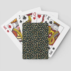Baralho Série Teal e Gold Leopard Design 1=