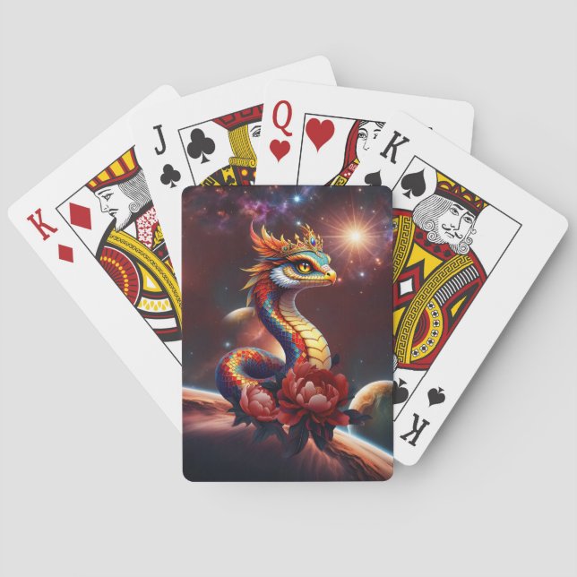 Baralho Serpente estrela real do universo. (Verso)