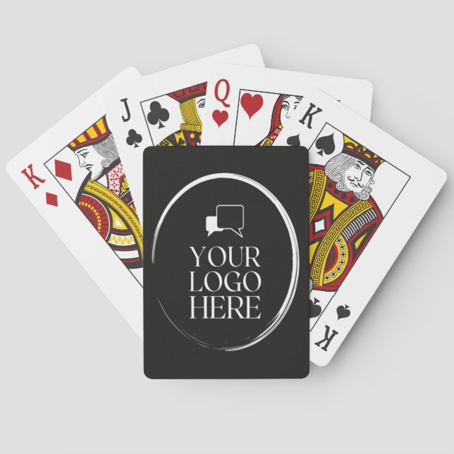 Baralho Seu Logotipo Aqui Moderno (Verso)