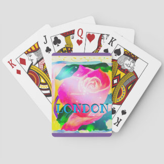 Baralho Seu nome com sombra da gota, feixes da estrela