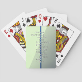 Baralho Seu nome ou mensagem com palavras cruzadas? Verde